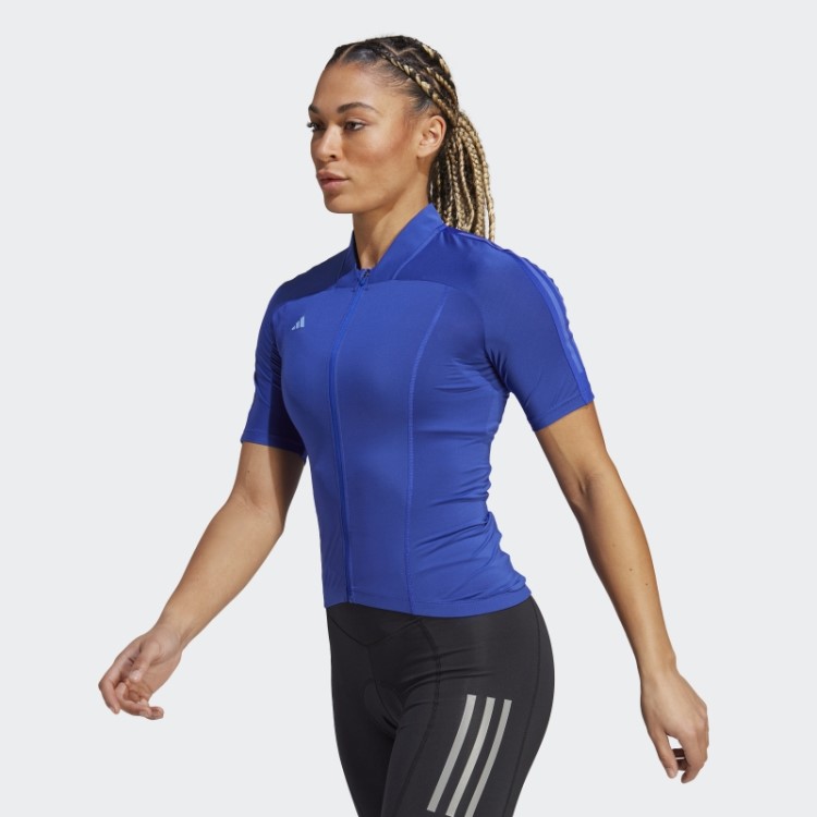 Camisa De Ciclismo De Manga Curta Adidas Azul