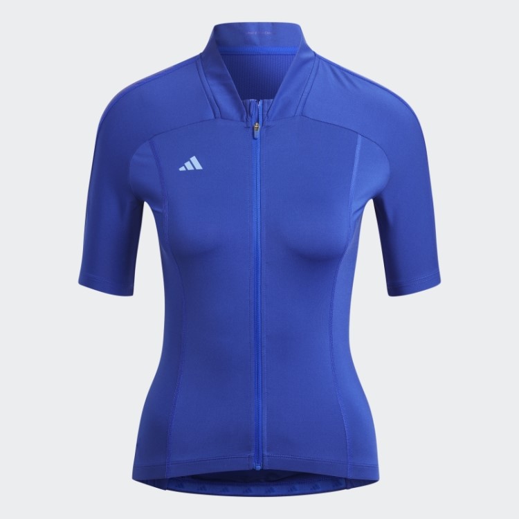 Camisa De Ciclismo De Manga Curta Adidas Azul
