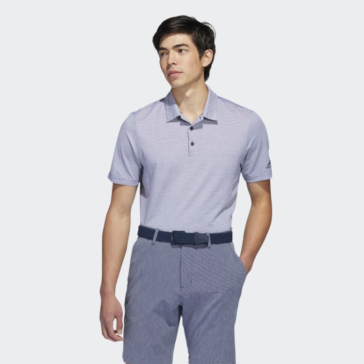 Camisa Polo Listrada Otomana Azul Adidas
