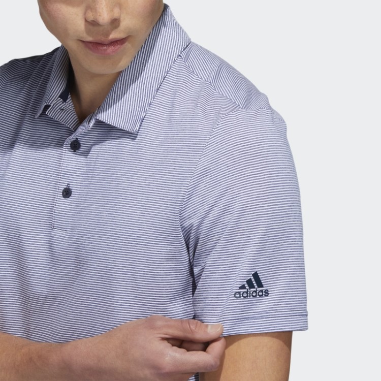Camisa Polo Listrada Otomana Azul Adidas