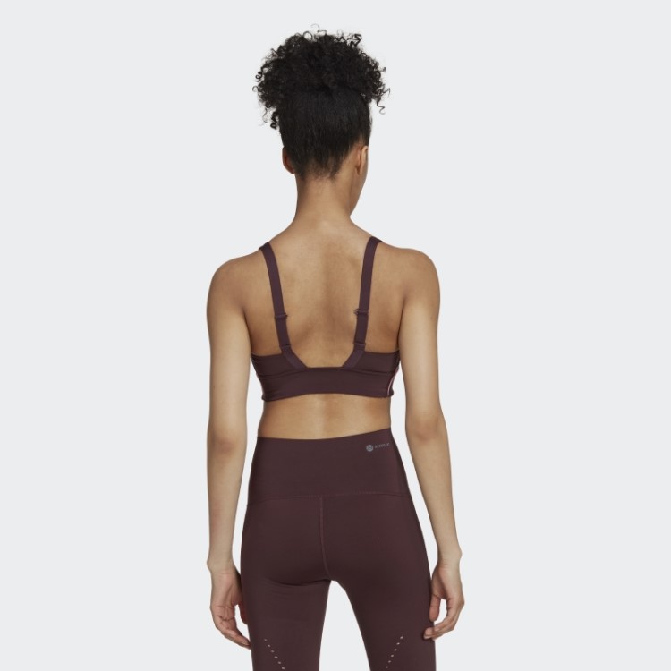 Powerimpact Luxe Training Sutiã Hiit De Suporte Médio Adidas Marrom