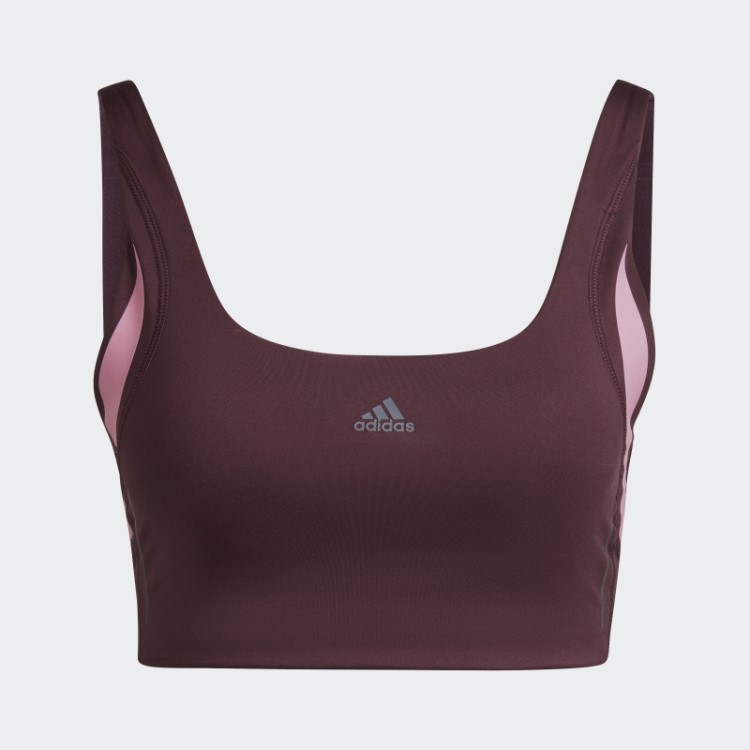 Powerimpact Luxe Training Sutiã Hiit De Suporte Médio Adidas Marrom