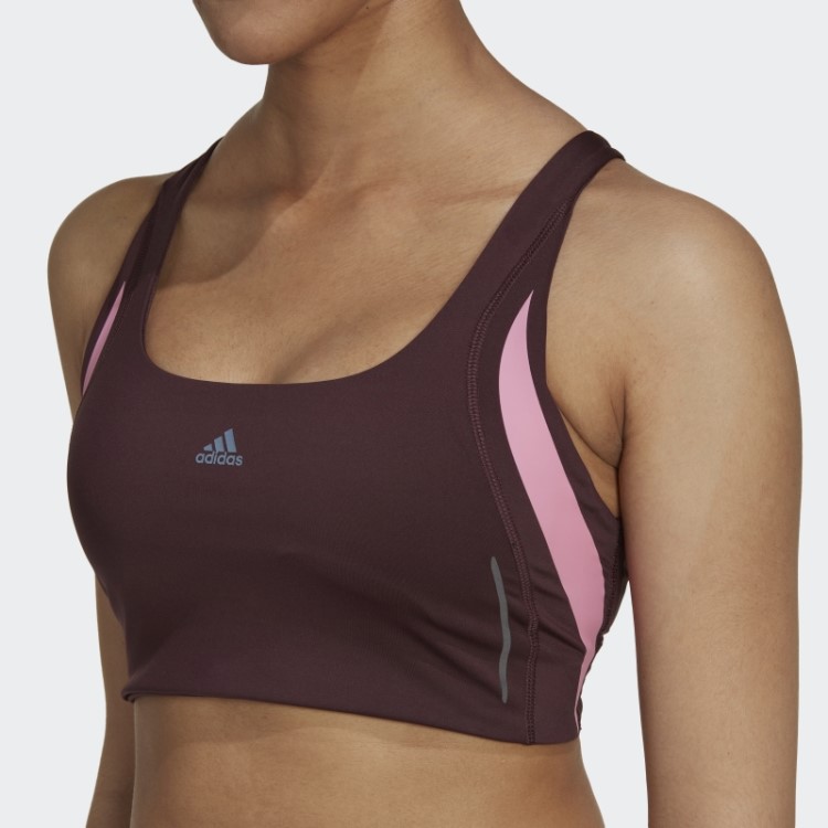 Powerimpact Luxe Training Sutiã Hiit De Suporte Médio Adidas Marrom