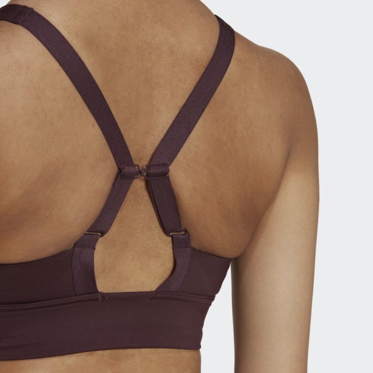 Powerimpact Luxe Training Sutiã Hiit De Suporte Médio Adidas Marrom