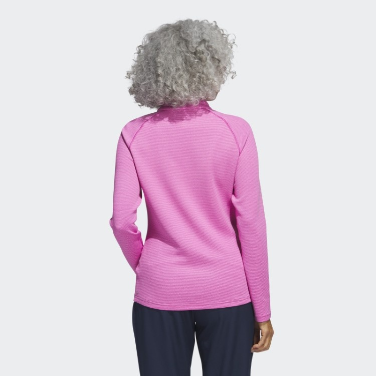 Pulôver De Golfe Fúcsia 1/4 Zíper Adidas