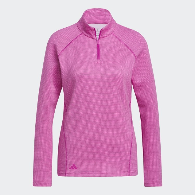 Pulôver De Golfe Fúcsia 1/4 Zíper Adidas