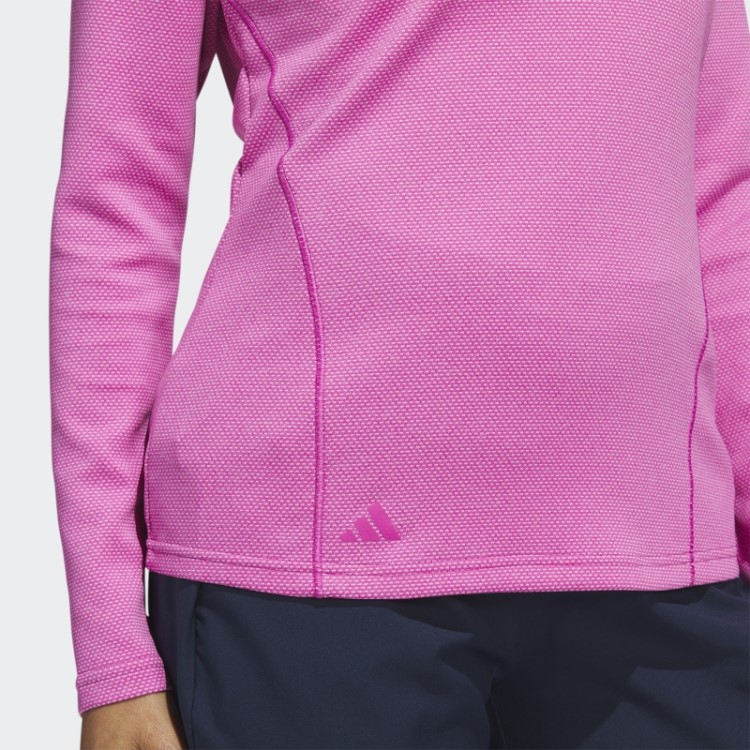 Pulôver De Golfe Fúcsia 1/4 Zíper Adidas