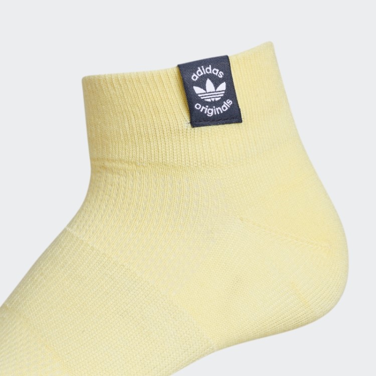 Meias Amarelas Adidas Union Cano Baixo 3 Pares