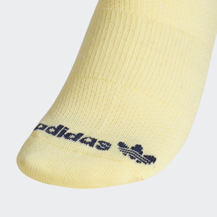 Meias Amarelas Adidas Union Cano Baixo 3 Pares
