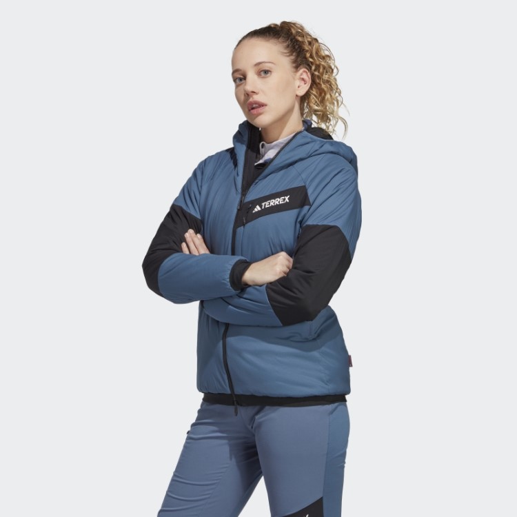 Jaqueta Com Capuz Steel Terrex Techrock Stretch Primaloft Adidas