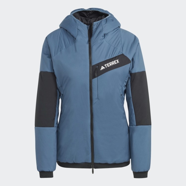 Jaqueta Com Capuz Steel Terrex Techrock Stretch Primaloft Adidas