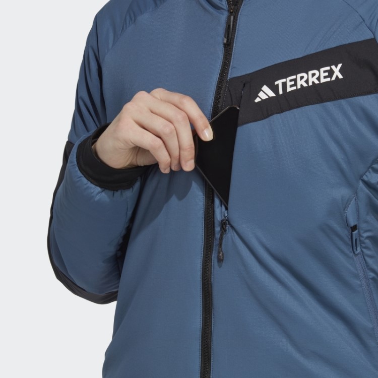 Jaqueta Com Capuz Steel Terrex Techrock Stretch Primaloft Adidas