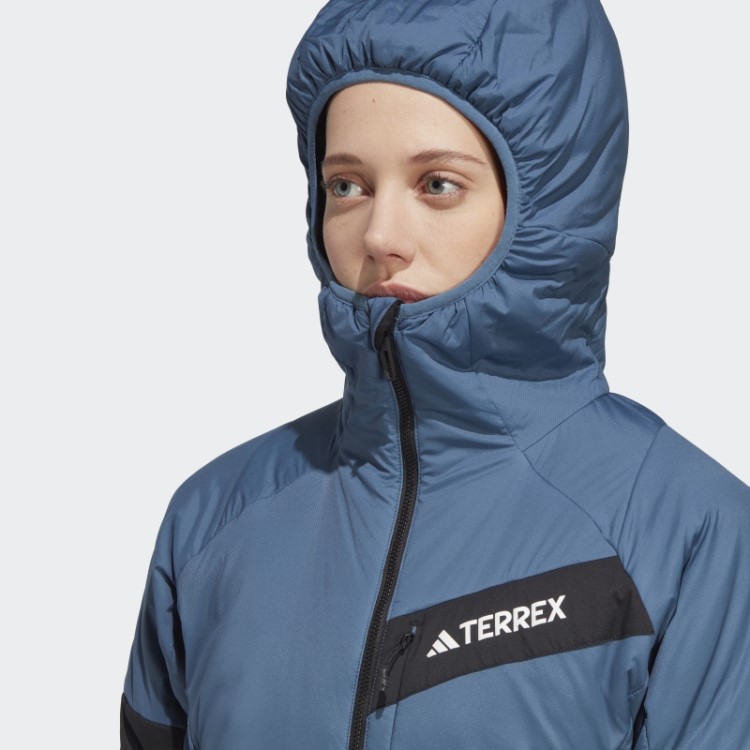 Jaqueta Com Capuz Steel Terrex Techrock Stretch Primaloft Adidas