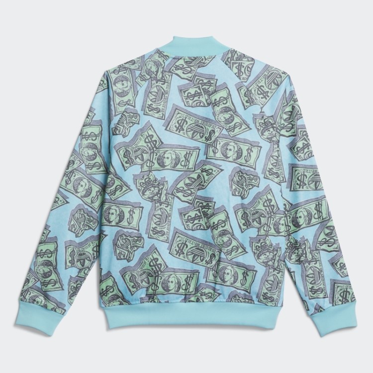 Jaqueta Adidas Frost Mint Jeremy Scott Com Estampa De Dinheiro (gênero Neutro)