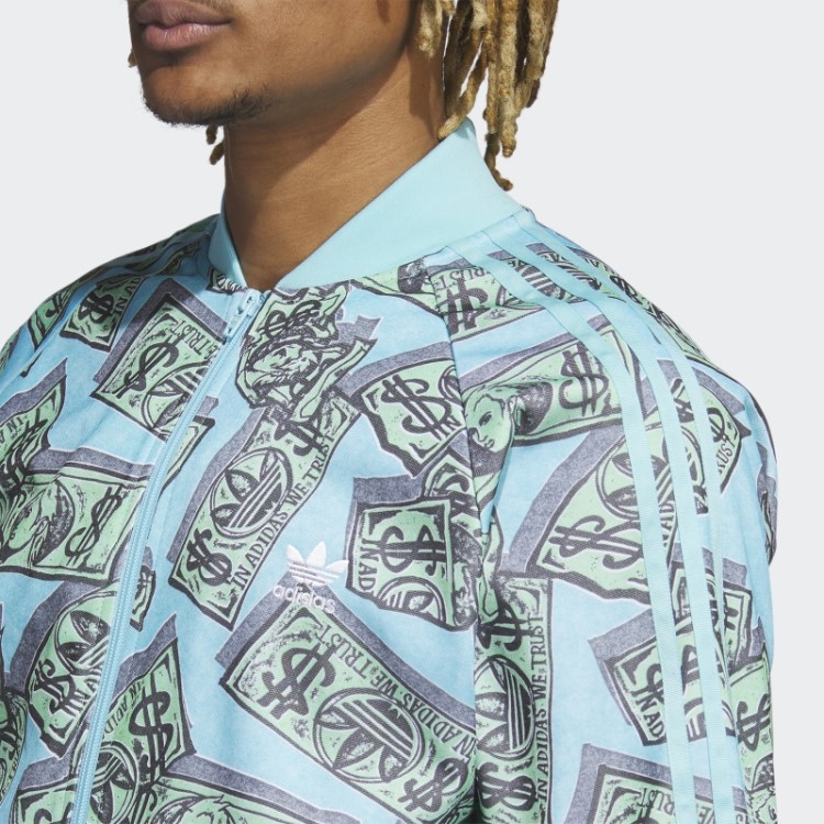 Jaqueta Adidas Frost Mint Jeremy Scott Com Estampa De Dinheiro (gênero Neutro)