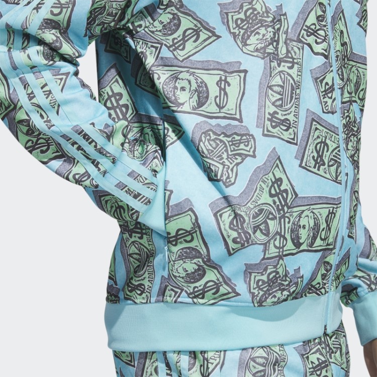 Jaqueta Adidas Frost Mint Jeremy Scott Com Estampa De Dinheiro (gênero Neutro)