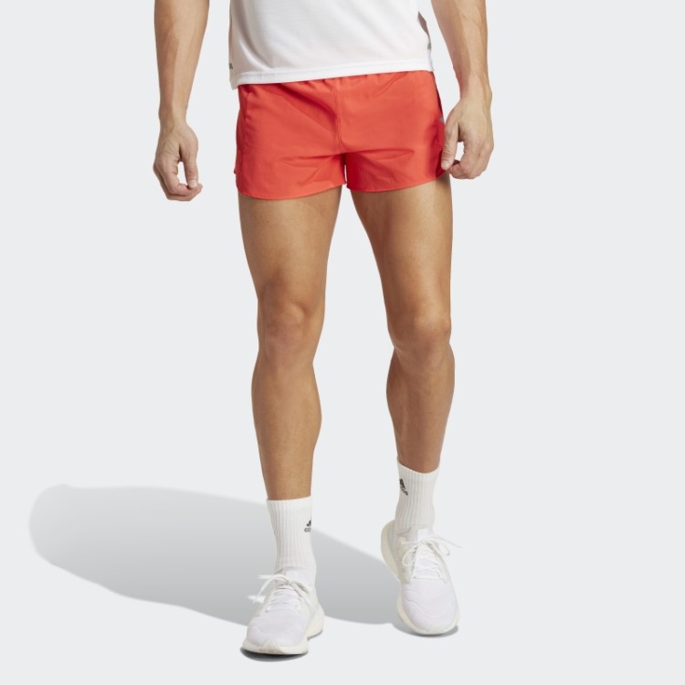 Calção Vermelho Adidas Possui O Run Split
