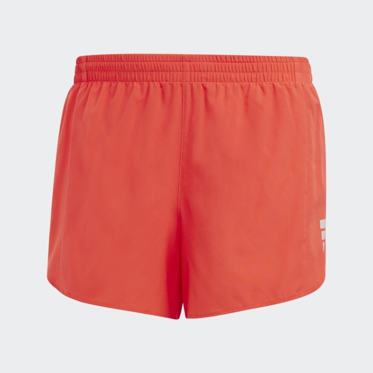 Calção Vermelho Adidas Possui O Run Split