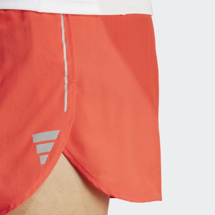 Calção Vermelho Adidas Possui O Run Split