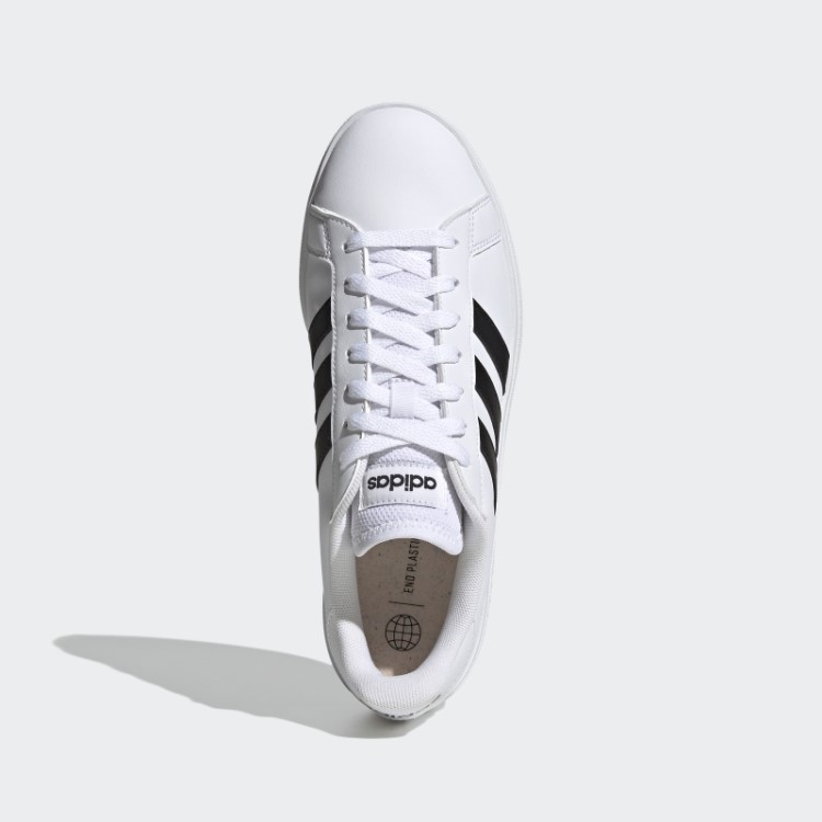Adidas Grand Court Td Estilo De Vida Corte Sapatos Casuais Preto Quente