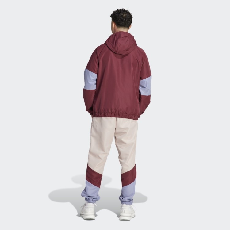 Elegante Fato De Treino Vermelho Adidas Colorblock