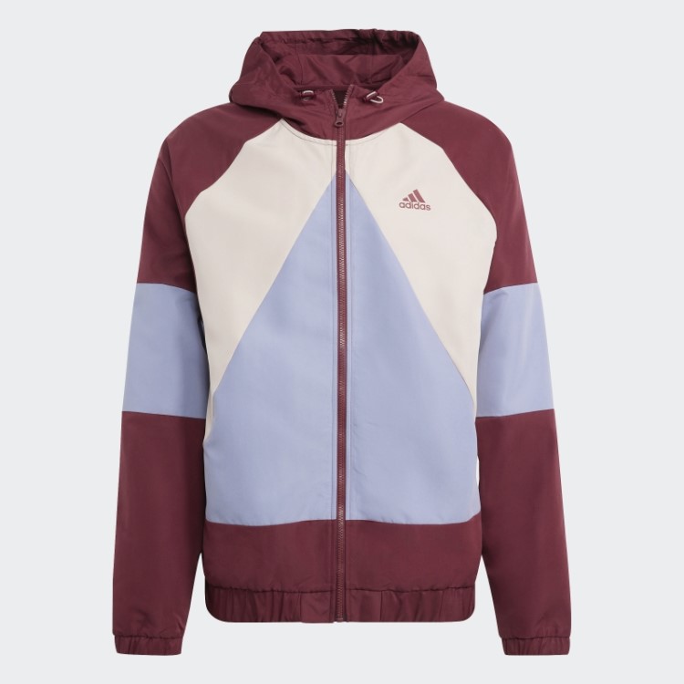 Elegante Fato De Treino Vermelho Adidas Colorblock