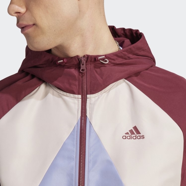Elegante Fato De Treino Vermelho Adidas Colorblock
