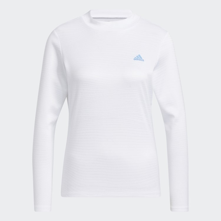 Feito Para Ser Refeito Camisa Gola Alta Manga Longa Adidas Branca