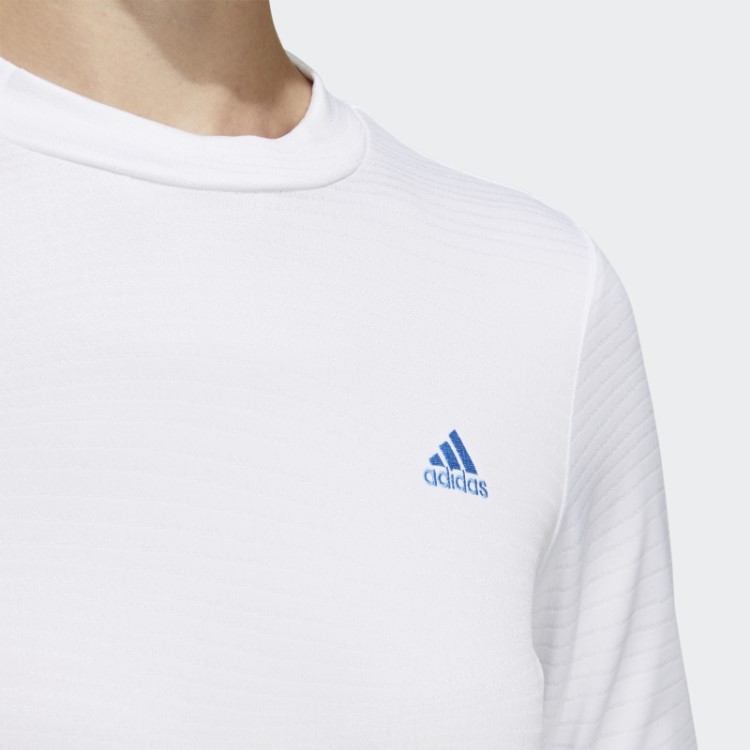 Feito Para Ser Refeito Camisa Gola Alta Manga Longa Adidas Branca
