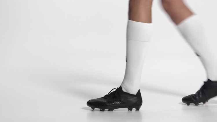 Adidas Black Predador Precisão.1 Chuteiras Para Chão Firme Baixo