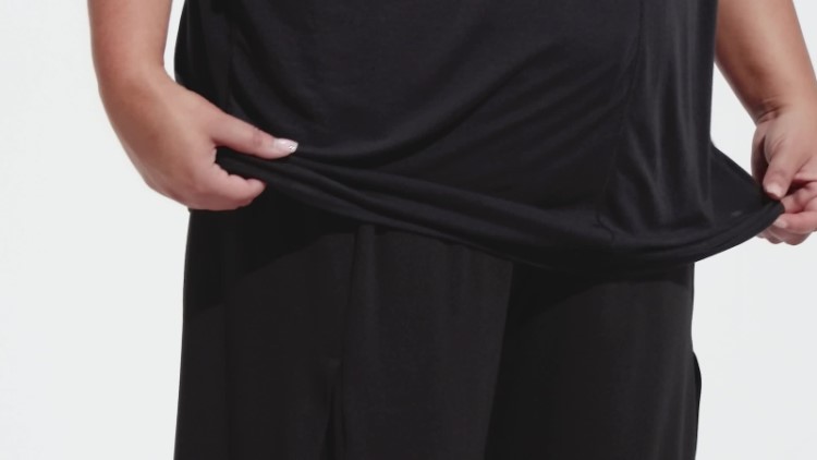 Camiseta Preta Adidas Yoga Studio Oversized (tamanho Grande)