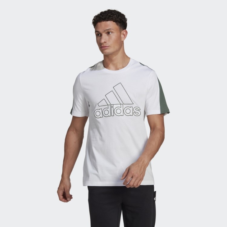 Adidas Future Icons Emblema Bordado Da Camiseta Esportiva Branca