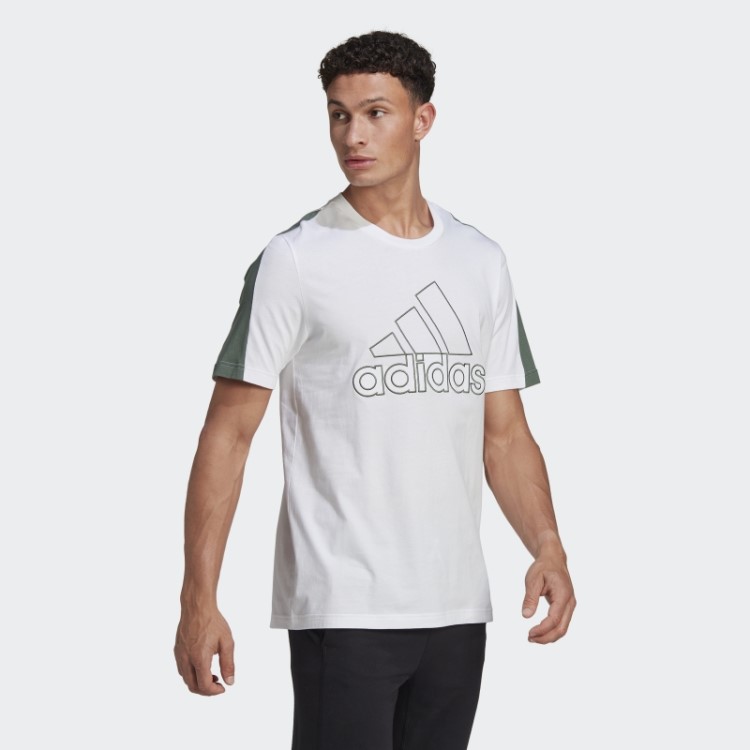 Adidas Future Icons Emblema Bordado Da Camiseta Esportiva Branca