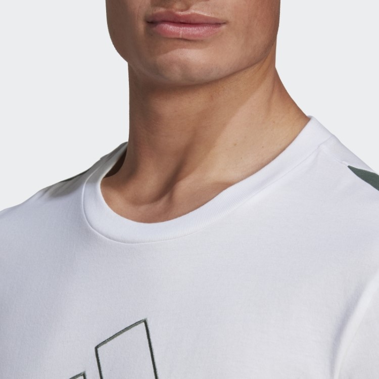 Adidas Future Icons Emblema Bordado Da Camiseta Esportiva Branca