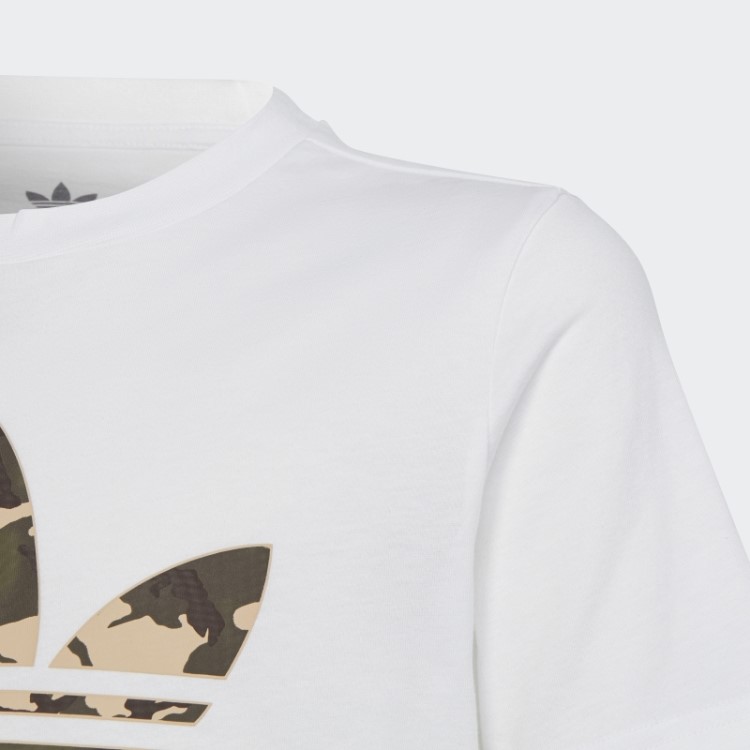 Camiseta Camuflada Branca Adidas