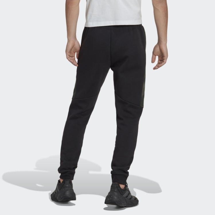 Calça De Lã Com Estampa Camuflada Preta Essencial Adidas