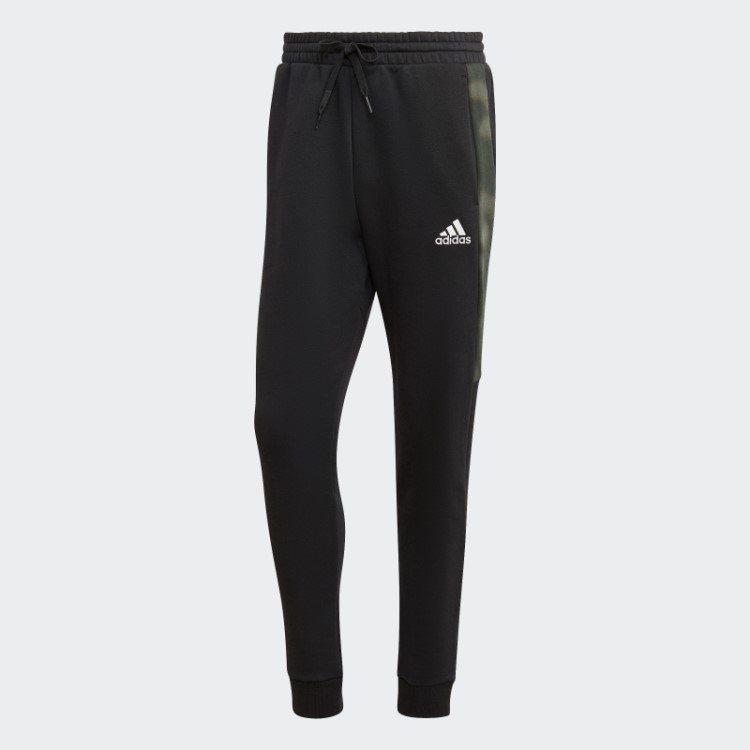 Calça De Lã Com Estampa Camuflada Preta Essencial Adidas