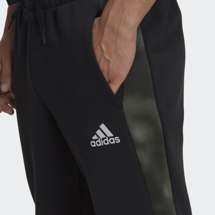 Calça De Lã Com Estampa Camuflada Preta Essencial Adidas
