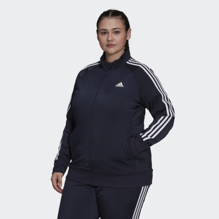 Ink Essentials Warm Up Tricot Slim Jaqueta Com As Três Listras (tamanho Grande) Adidas