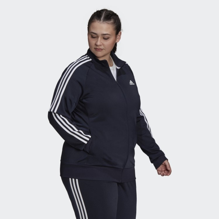 Ink Essentials Warm Up Tricot Slim Jaqueta Com As Três Listras (tamanho Grande) Adidas