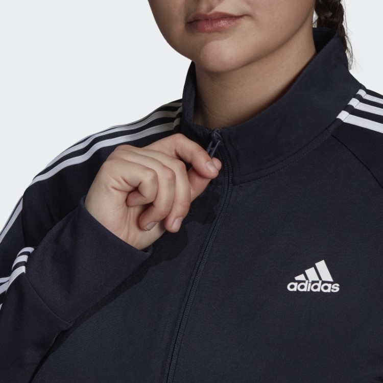 Ink Essentials Warm Up Tricot Slim Jaqueta Com As Três Listras (tamanho Grande) Adidas