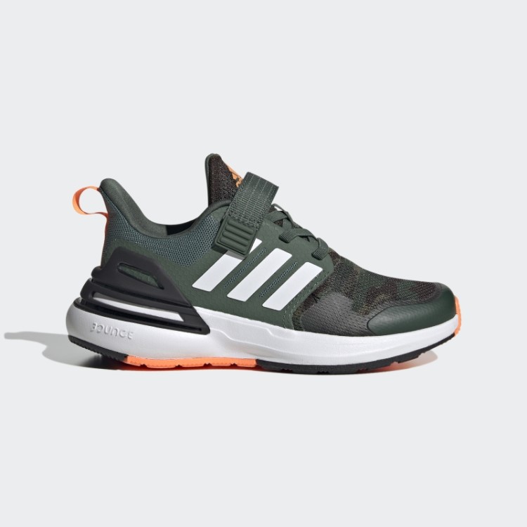 Tênis Adidas Black Rapidasport Bounce Elástico Com Renda
