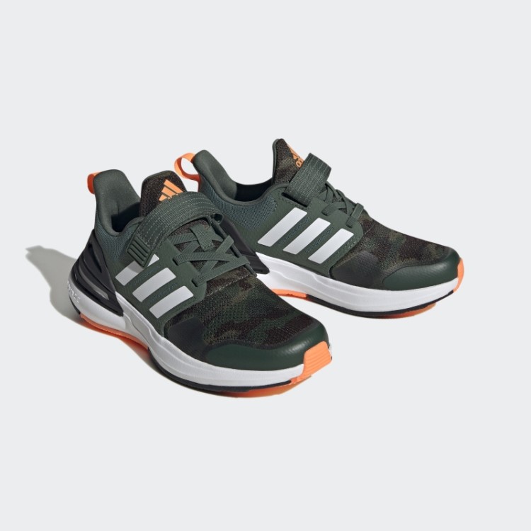 Tênis Adidas Black Rapidasport Bounce Elástico Com Renda