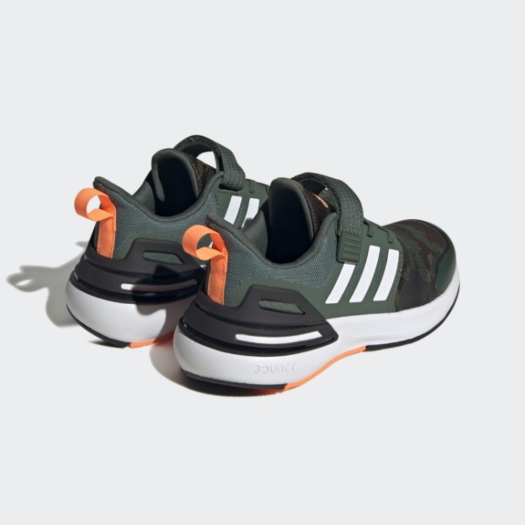 Tênis Adidas Black Rapidasport Bounce Elástico Com Renda