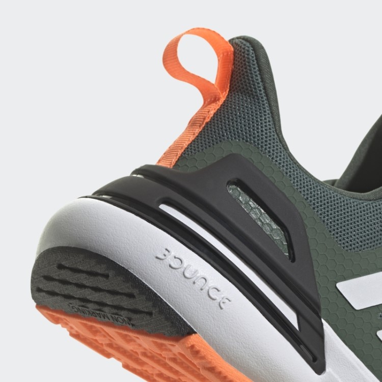 Tênis Adidas Black Rapidasport Bounce Elástico Com Renda