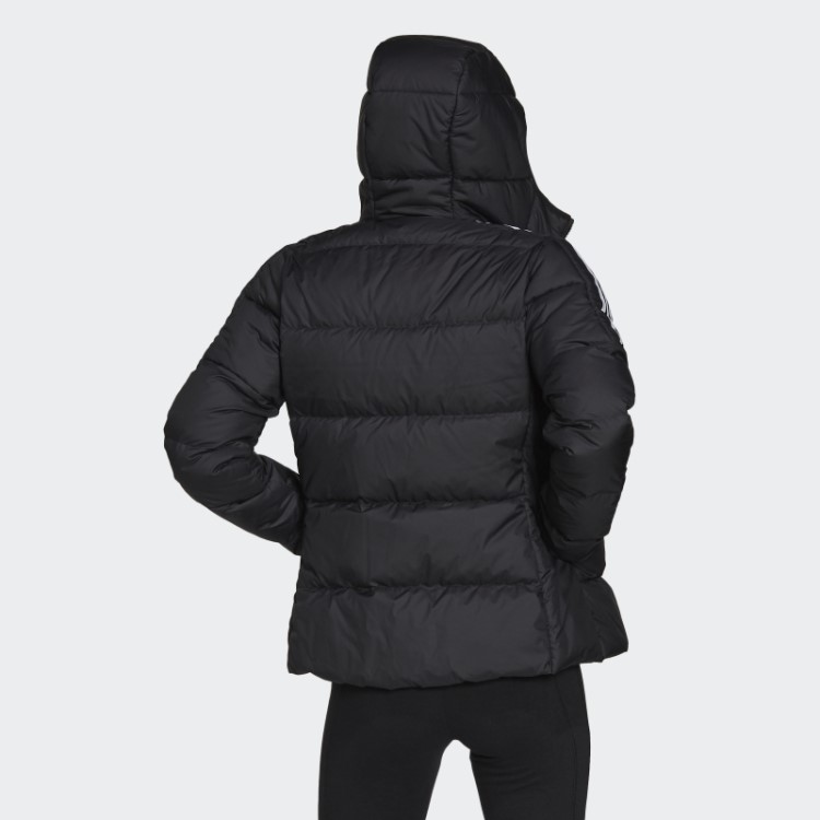 Adidas Essentials Jaqueta Com Capuz Midweight Down Preta