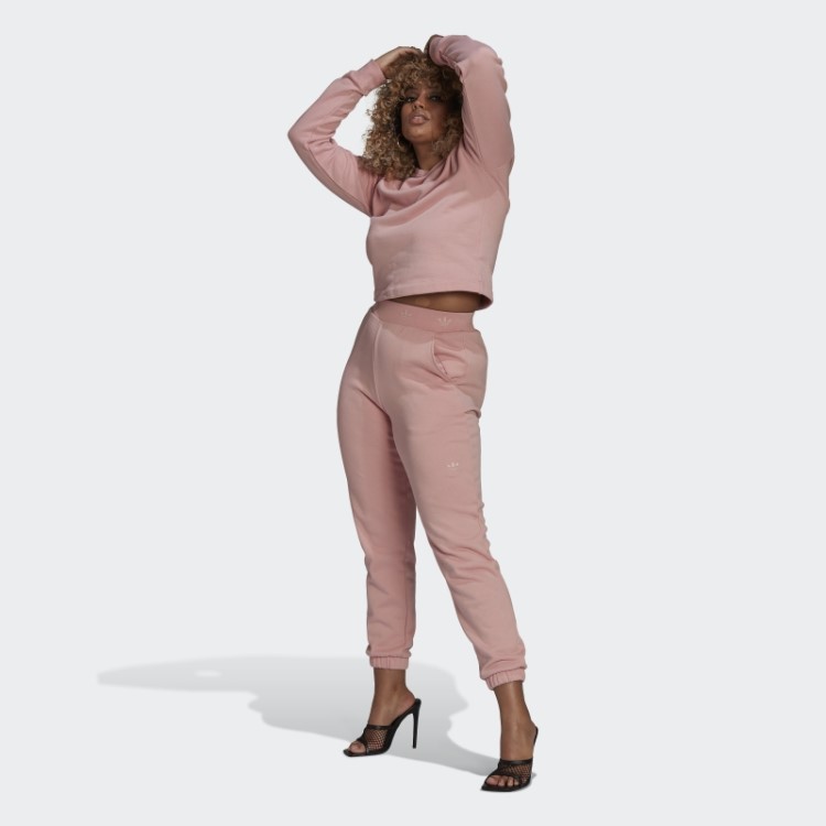 Calça Com Punho Adidas Malva