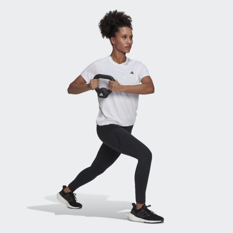 Camiseta Branca Adidas Aeroready Feita Para Treinar