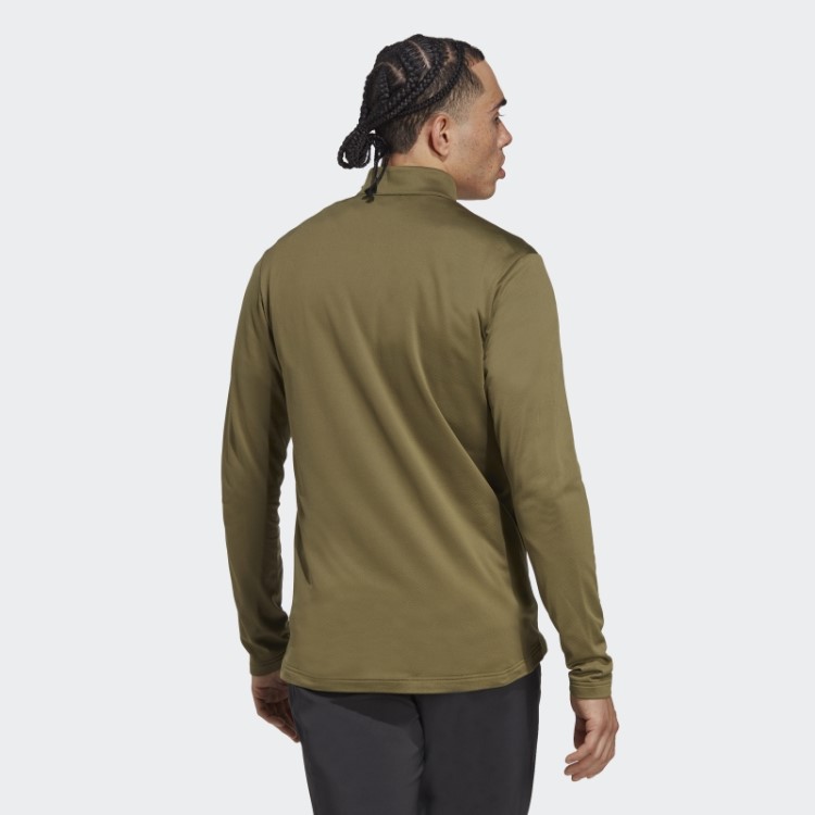 Jaqueta De Lã Adidas Olive Terrex Com Zíper Completo