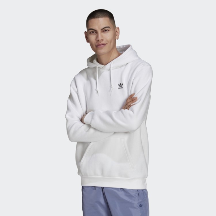 Adidas Moletom Com Capuz Branco Adicolor Essentials Trefoil